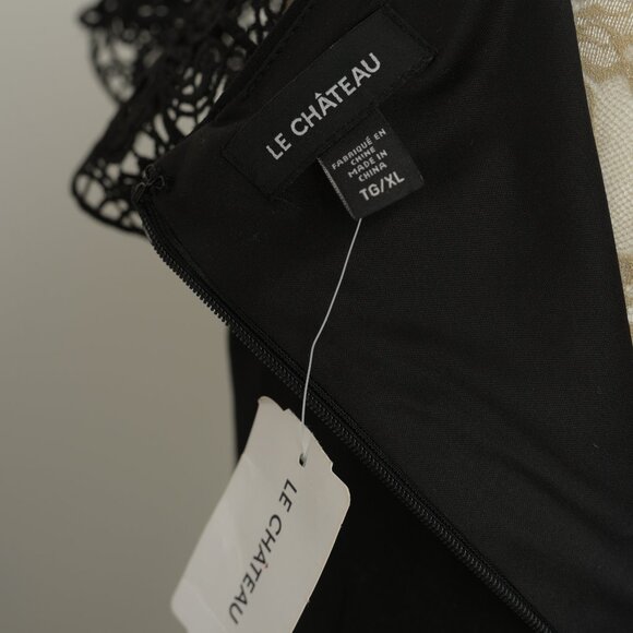 Le Chateau Lace Black Pencil Dress, Size 8 -10 - Picture 8 of 10